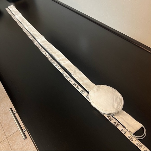 Mini Canvas fannypack Coin belt bag, off white, 45” long, 4.5”x1.5”wallet. New - Picture 4 of 10